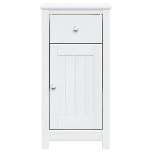 vidaXL Bathroom Cabinet BERG White 40x34x80 cm Solid Wood Pine