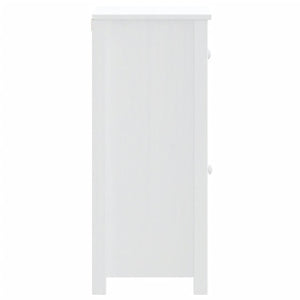 vidaXL Bathroom Cabinet BERG White 40x34x80 cm Solid Wood Pine