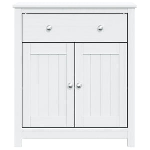 vidaXL Bathroom Cabinet BERG White 69.5x34x80 cm Solid Wood Pine