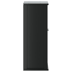 vidaXL Bathroom Wall Cabinet BERG Black 40x27x71.5 cm Solid Wood Pine