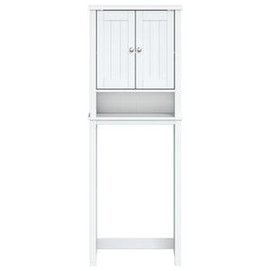 vidaXL Over-the-Toilet Storage BERG White 60x27x164.5 cm Solid Wood