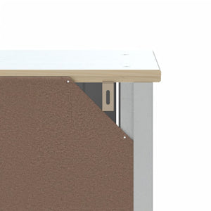 vidaXL Over-the-Toilet Storage BERG White 60x27x164.5 cm Solid Wood