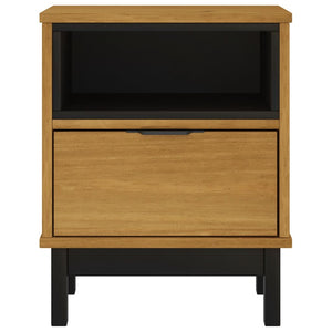 vidaXL Bedside Cabinet "FLAM" 40x35x50 cm Solid Wood Pine