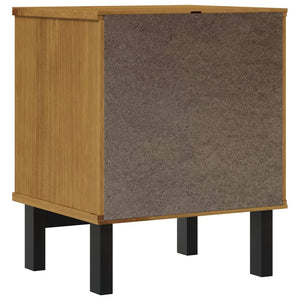 vidaXL Bedside Cabinet "FLAM" 40x35x50 cm Solid Wood Pine