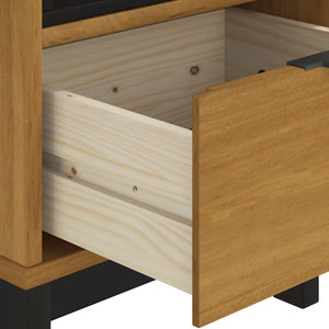 vidaXL Bedside Cabinet "FLAM" 40x35x50 cm Solid Wood Pine