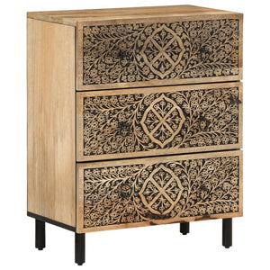 vidaXL Side Cabinet 60x33x75 cm Solid Wood Mango