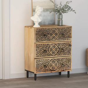 vidaXL Side Cabinet 60x33x75 cm Solid Wood Mango