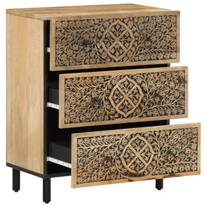 vidaXL Side Cabinet 60x33x75 cm Solid Wood Mango