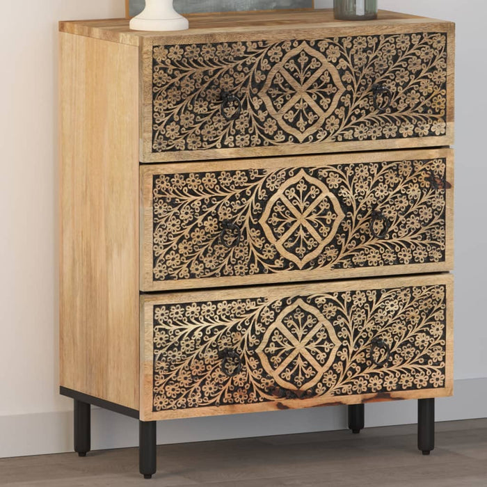 vidaXL Side Cabinet 60x33x75 cm Solid Wood Mango