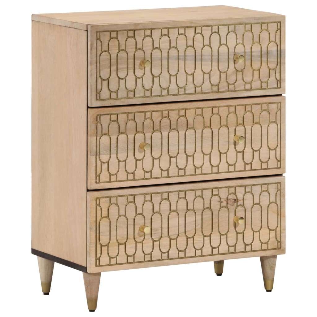 vidaXL Side Cabinet 60x33x75 cm Solid Wood Mango