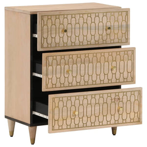 vidaXL Side Cabinet 60x33x75 cm Solid Wood Mango