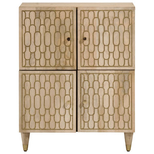 vidaXL Side Cabinet 60x33x75 cm Solid Wood Mango