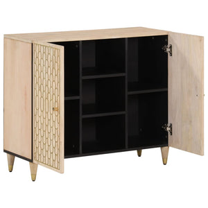 vidaXL Side Cabinet 90x33x75 cm Solid Wood Mango