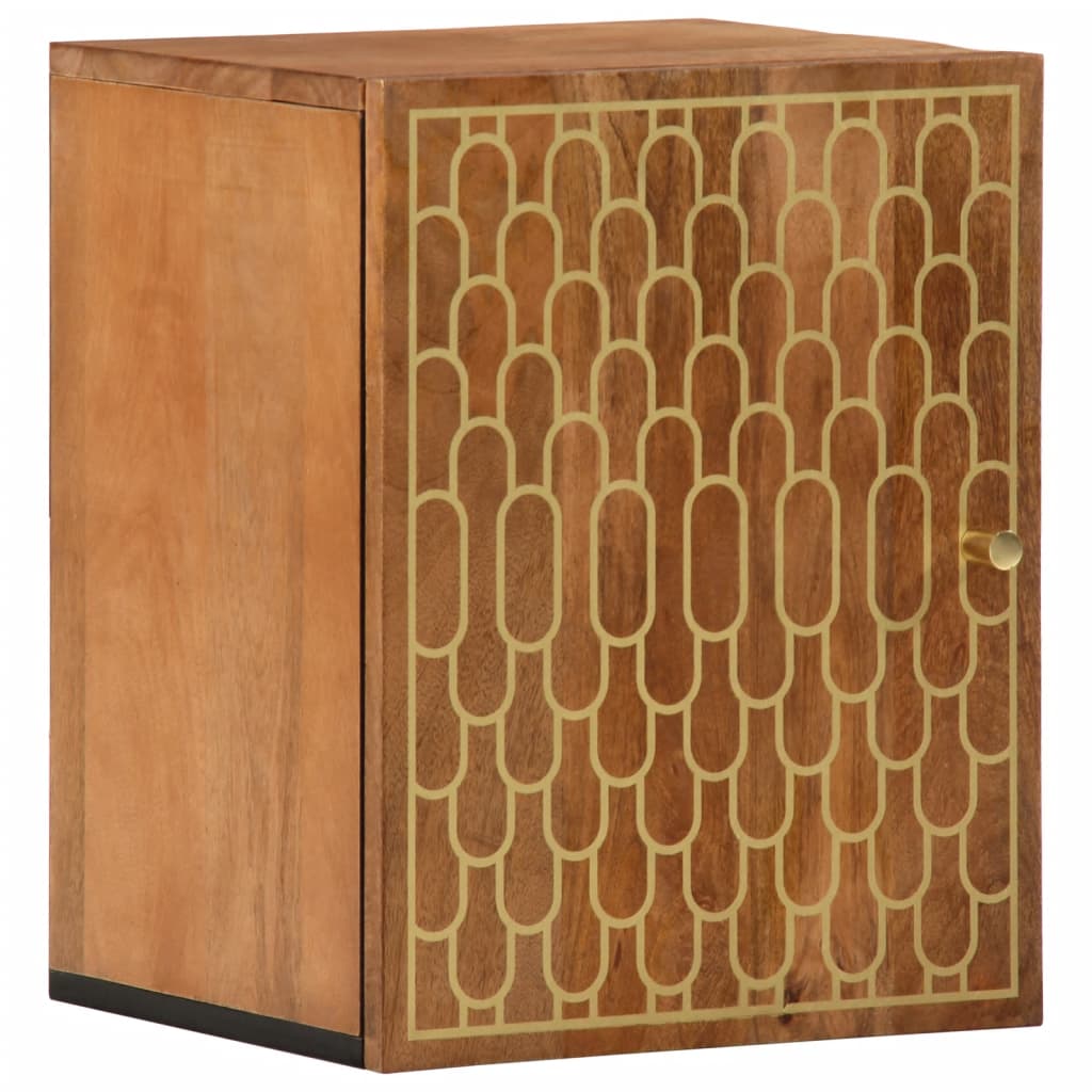 vidaXL Bathroom Wall Cabinet 38x33x48 cm Solid Wood Mango