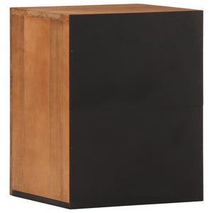 vidaXL Bathroom Wall Cabinet 38x33x48 cm Solid Wood Mango