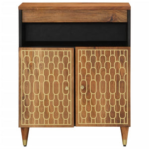 vidaXL Side Cabinet 60x33x75 cm Solid Wood Mango