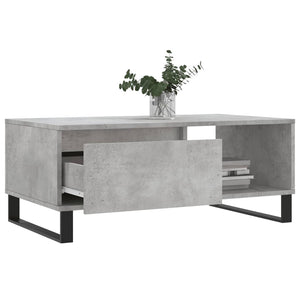 vidaXL Coffee Table Concrete Grey 90x50x36.5 cm Engineered Wood