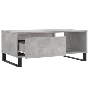 vidaXL Coffee Table Concrete Grey 90x50x36.5 cm Engineered Wood