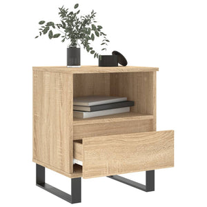 vidaXL Bedside Cabinet Sonoma Oak 40x35x50 cm Engineered Wood