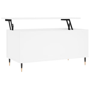 vidaXL Coffee Table White 90x44.5x45 cm Engineered Wood