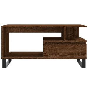 vidaXL Coffee Table Brown Oak 90x49x45 cm Engineered Wood