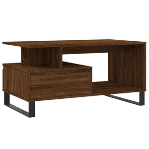 vidaXL Coffee Table Brown Oak 90x49x45 cm Engineered Wood