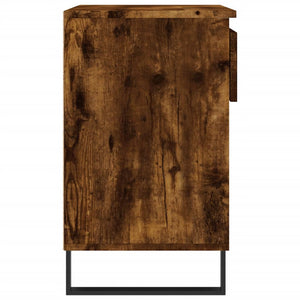 vidaXL Shoe Cabinet Smoked Oak 70x36x60 cm Engineered Wood