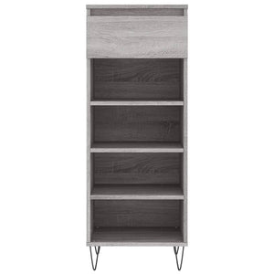 vidaXL Shoe Cabinet Grey Sonoma 40x36x105 cm Engineered Wood