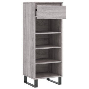 vidaXL Shoe Cabinet Grey Sonoma 40x36x105 cm Engineered Wood