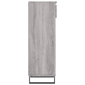 vidaXL Shoe Cabinet Grey Sonoma 40x36x105 cm Engineered Wood