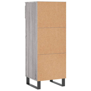 vidaXL Shoe Cabinet Grey Sonoma 40x36x105 cm Engineered Wood