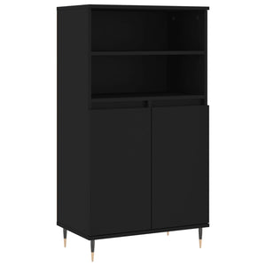 vidaXL Highboard Black 60x36x110 cm Engineered Wood