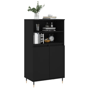 vidaXL Highboard Black 60x36x110 cm Engineered Wood