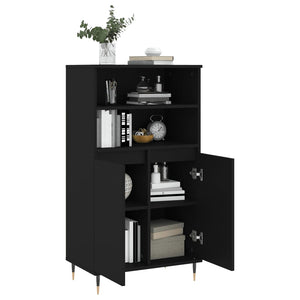 vidaXL Highboard Black 60x36x110 cm Engineered Wood