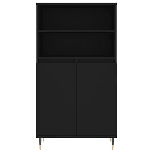 vidaXL Highboard Black 60x36x110 cm Engineered Wood