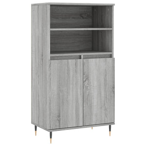 vidaXL Highboard Grey Sonoma 60x36x110 cm Engineered Wood