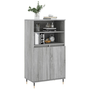 vidaXL Highboard Grey Sonoma 60x36x110 cm Engineered Wood