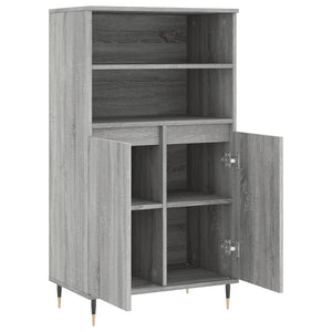 vidaXL Highboard Grey Sonoma 60x36x110 cm Engineered Wood