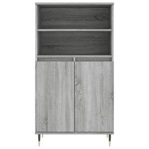 vidaXL Highboard Grey Sonoma 60x36x110 cm Engineered Wood