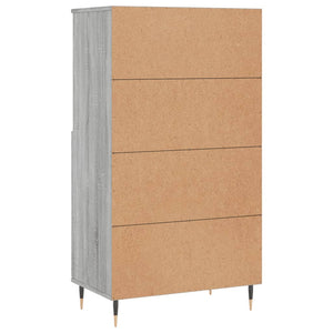 vidaXL Highboard Grey Sonoma 60x36x110 cm Engineered Wood