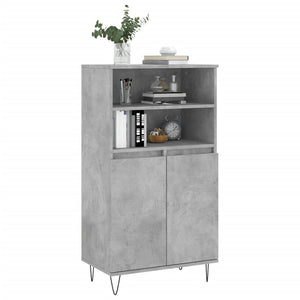 vidaXL Highboard Concrete Grey 60x36x110 cm Engineered Wood