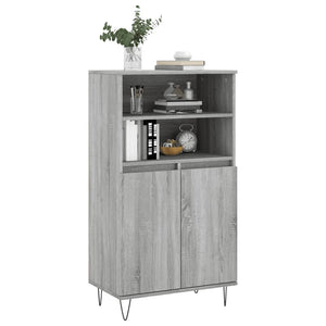 vidaXL Highboard Grey Sonoma 60x36x110 cm Engineered Wood