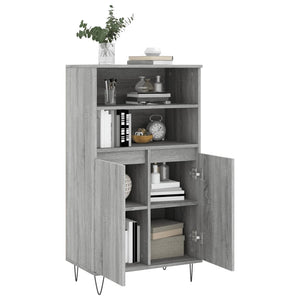 vidaXL Highboard Grey Sonoma 60x36x110 cm Engineered Wood