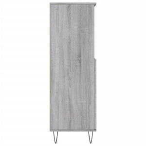 vidaXL Highboard Grey Sonoma 60x36x110 cm Engineered Wood