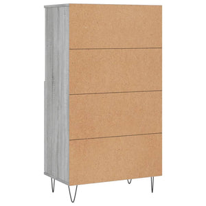 vidaXL Highboard Grey Sonoma 60x36x110 cm Engineered Wood