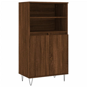 vidaXL Highboard Brown Oak 60x36x110 cm Engineered Wood