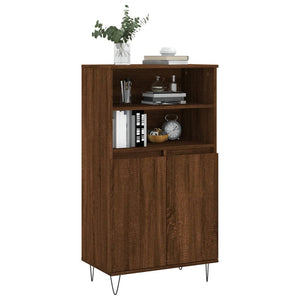 vidaXL Highboard Brown Oak 60x36x110 cm Engineered Wood