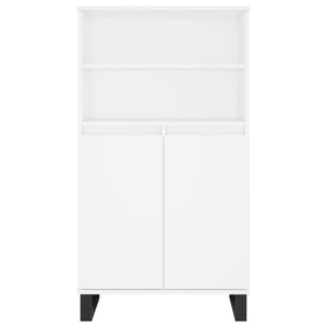 vidaXL Highboard White 60x36x110 cm Engineered Wood