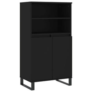 vidaXL Highboard Black 60x36x110 cm Engineered Wood