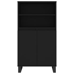 vidaXL Highboard Black 60x36x110 cm Engineered Wood